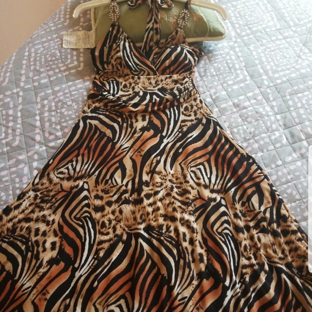 Tiger print dress